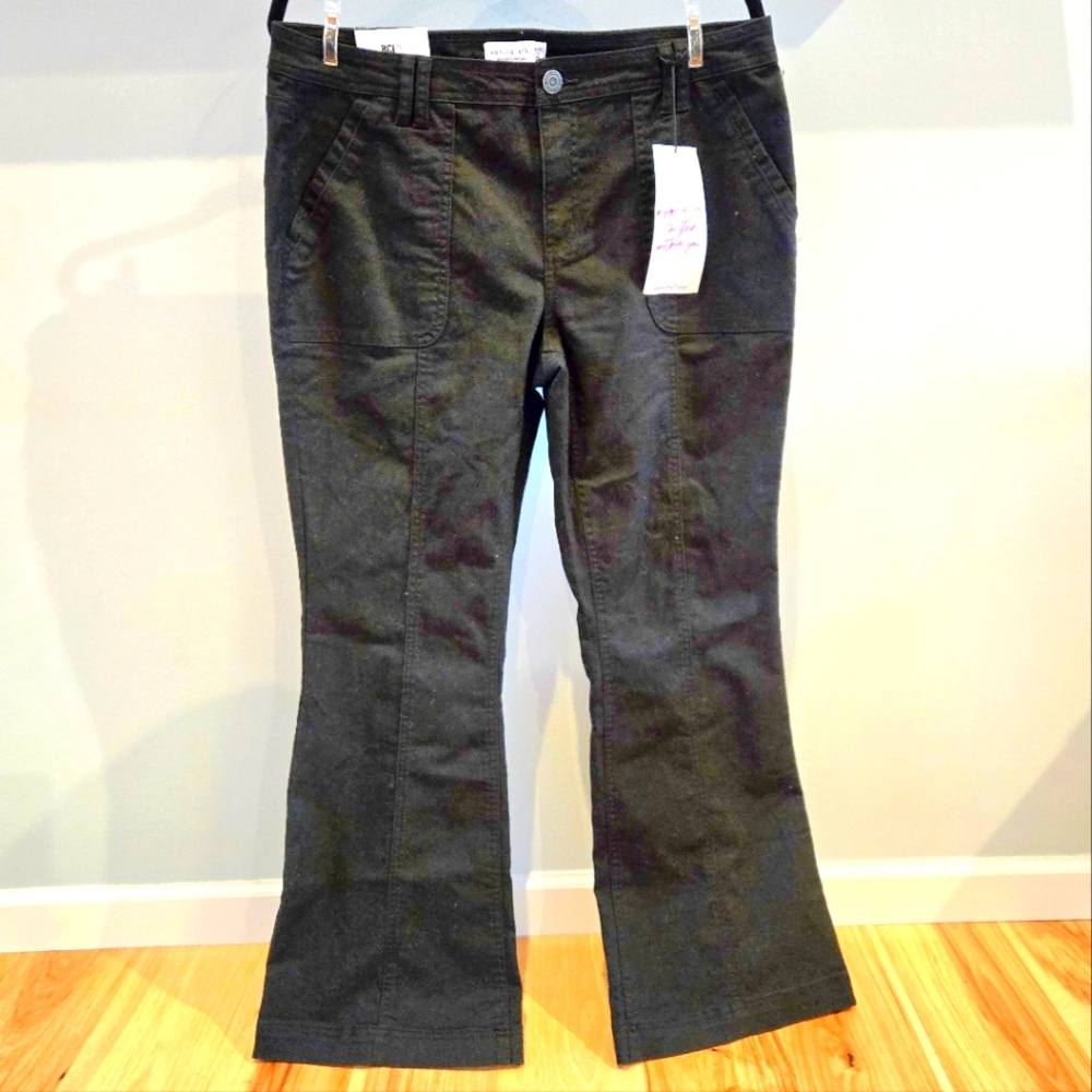 VANILLA STAR Black Porkchop Flare Denim Jeans Size 30/11